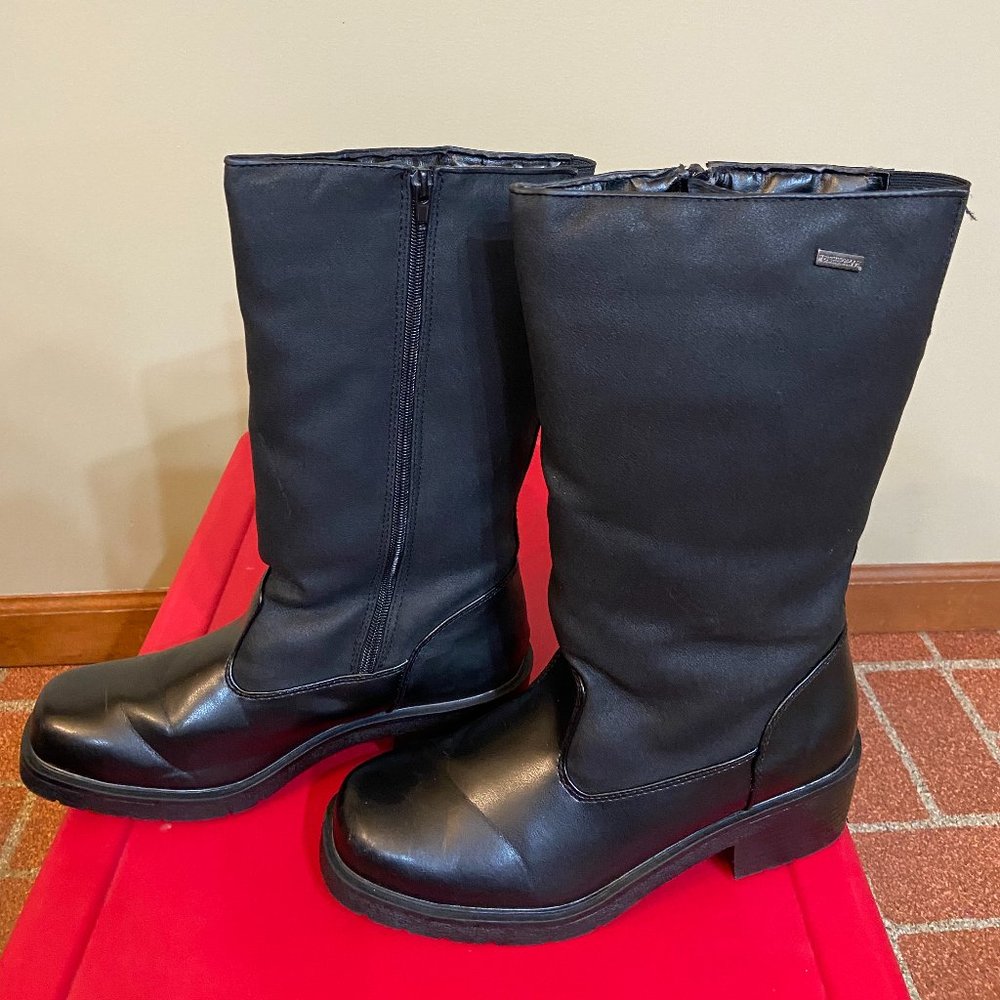 Women's Weatherproof Black Winter Boots - Size 8.5M